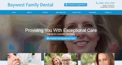 Desktop Screenshot of baywestfamilydental.com